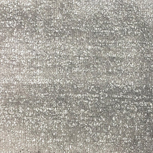 Avenue Platinum - Velvet Upholstery Fabric