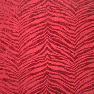 HHF Mowgli Red - Chenille Upholstery Fabric