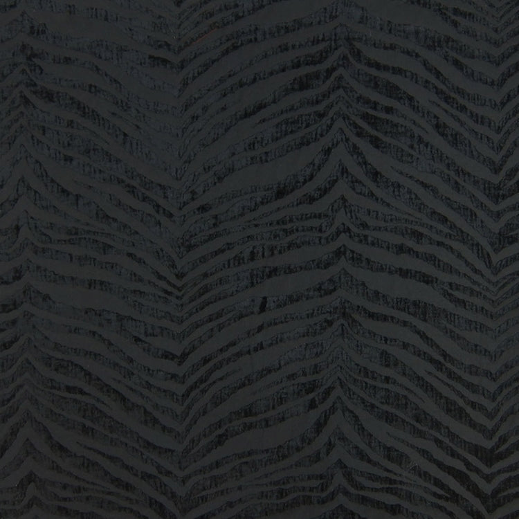 HHF Mowgli Black - Chenille Upholstery Fabric