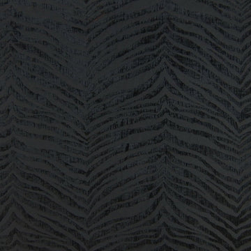 HHF Mowgli Black - Chenille Upholstery Fabric