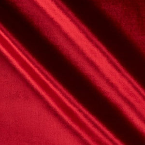 HHF Glamour Crimson - Velvet Upholstery Fabric