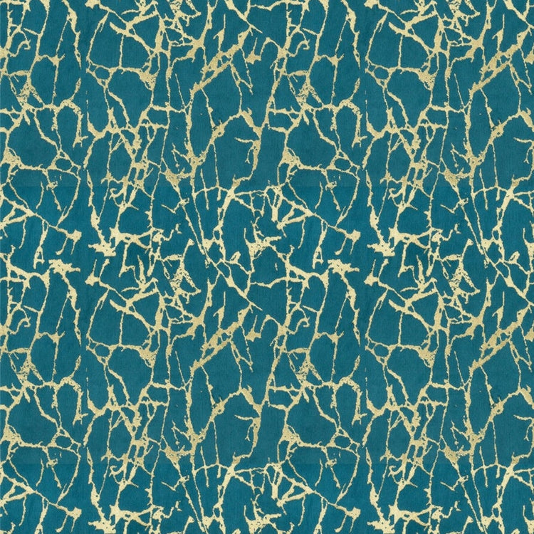 HHF Athenaeum Peacock - Velvet Upholstery Fabric