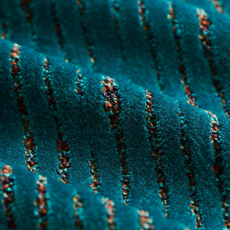 HHF Saloon Peacock - Velvet Upholstery Fabric