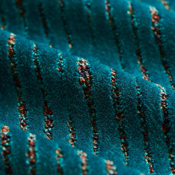 HHF Saloon Peacock - Velvet Upholstery Fabric