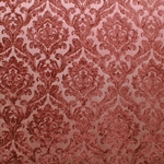 HHF Marcus Cinnamon red chenille upholstery damask fabric