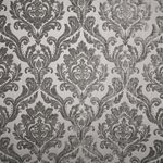 HHF Marcus Gray damask chenille upholstery fabric