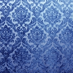 HHF Marcus Sapphire damask chenille upholstery fabric