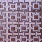 Haute House Fabric - Hollyhock Lilac - Geometric Chenille Fabric #3009