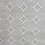 Haute House Fabric - Medallion Latte - Woven Fabric #3140