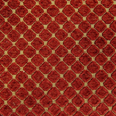 Haute House Fabric - Cobblestones Cranberry - Chenille Fabric #3158