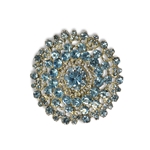 Grand Light Blue Brooch | Accessories | Bling | Brooches | Haute House Fabric