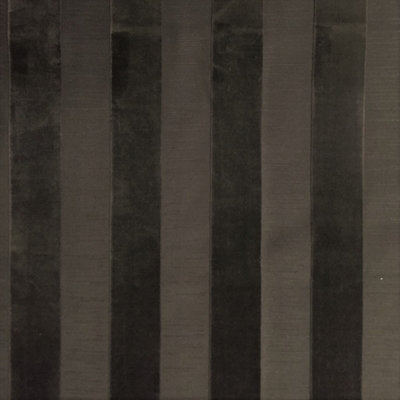 Haute House Fabric - Bande Charcoal - Stripe Velvet #3897