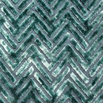 Haute House Fabric - Devious Jade - Chevron Velvet #3920