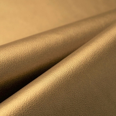 Haute House Fabric - Aura Gold - Leather Upholstery Fabric #5095