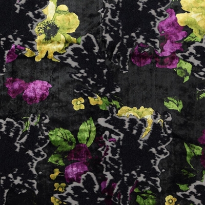 Haute House Fabric - Flora Orchid - Velvet #5141