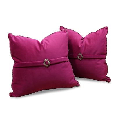 Sweet Pea Fuchsia Pillow Set