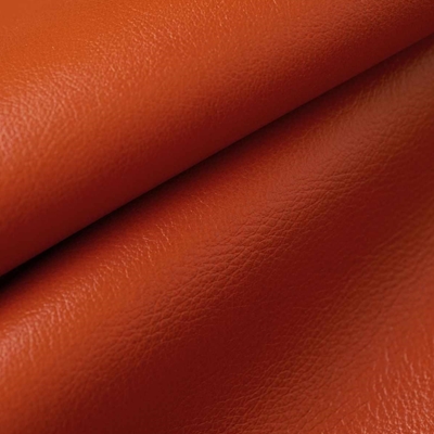 Haute House Fabric - Mozart Terracotta - Leather Upholstery Fabric #5385