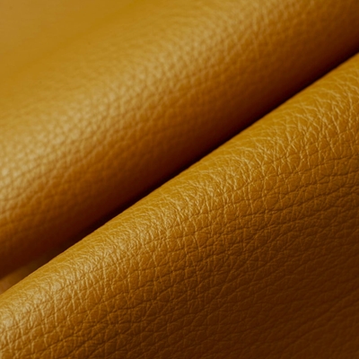 Haute House Fabric - Dapper Saffron - Leather Upholstery Fabric #5426