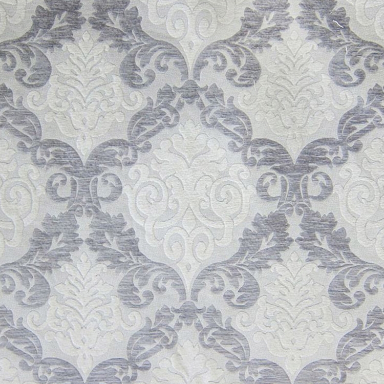 Haute House Fabric - Alexis Silver - Chenille Damask #1991