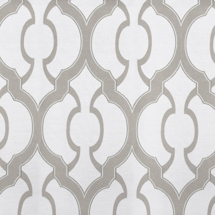 Haute House Fabric - Mila Ecru - Geometric Upholstery Fabric
