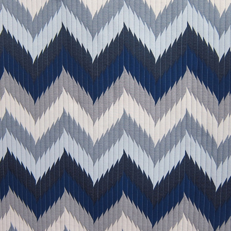 Haute House Fabric -Maison 2 Denim - Chevron Fabric #3163