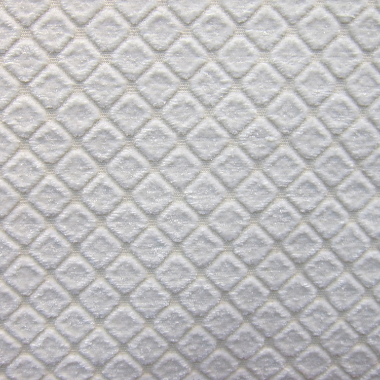 Cobblestones White - Chenille Upholstery Fabric - www.HauteHouseFabric.com