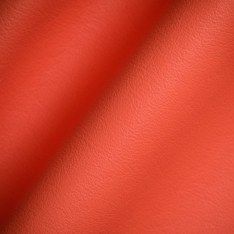 Haute House Fabric - Elegancia Orange - Leather Upholstery Fabric #3217