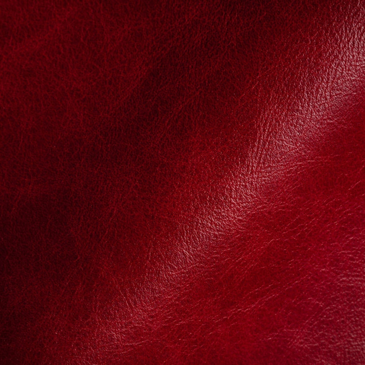 Haute House Fabric - Geyser Lacquer Red - Leather Upholstery Fabric #3398