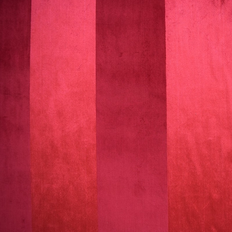 Haute House Fabric - Louise Cranberry -Velvet Stripe #3847