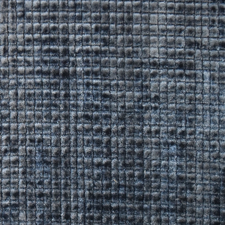 Navy Geometric Velvet Fabric - Upholstery Fabric - HauteHouseFabric.com