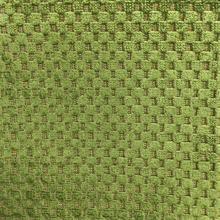 Haute House Fabric - Cavalli Kiwi - Check/Plaid Velvet #3890