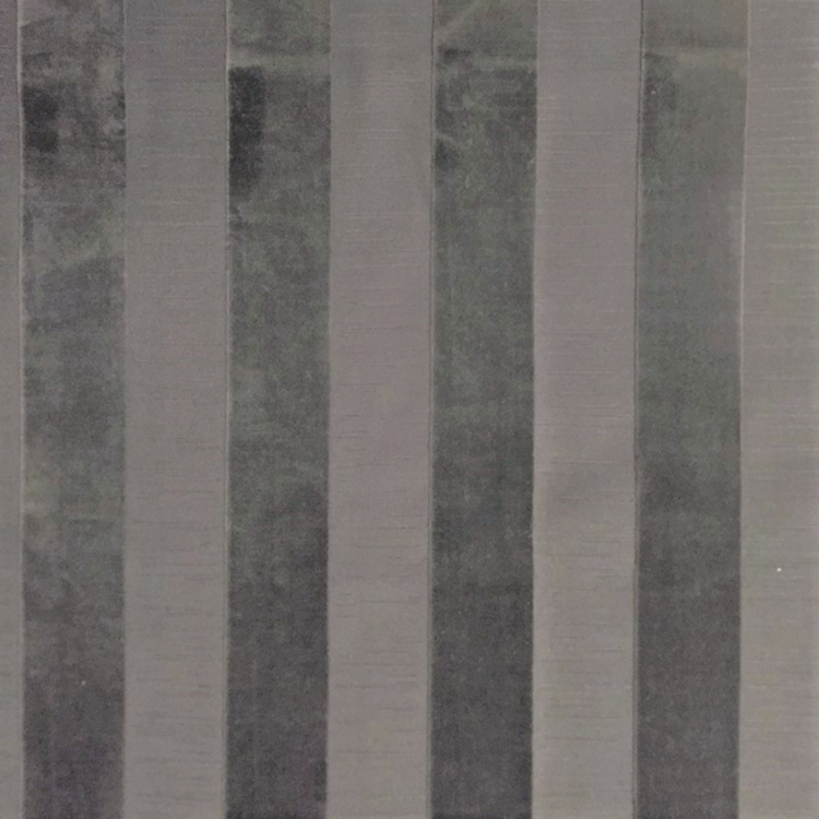 Haute House Fabric - Bande Gray - Stripe Velvet #3900
