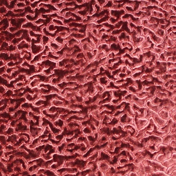 Haute House Fabric - Alkali Terracotta - Contemporary Velvet #3941