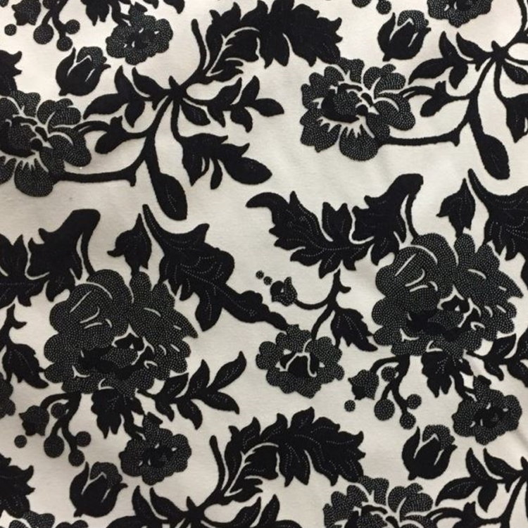 Black Cut Velvet - Designer Upholstery Fabric - Vidara ...