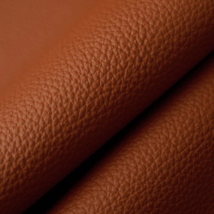 Waverly Burnt Orange Leather Upholstery Fabric
