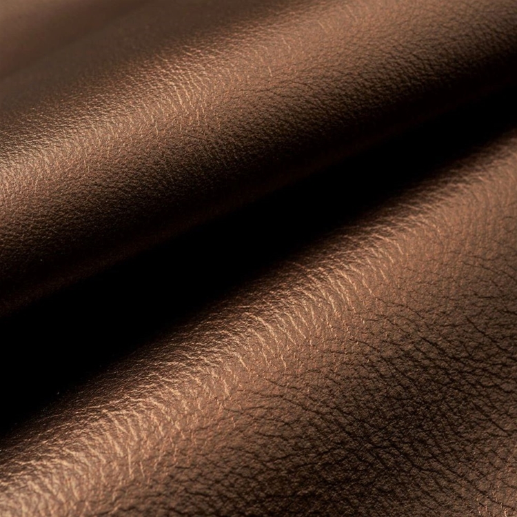 Haute House Fabric - Aura Hickory - Leather Upholstery Fabric #5096