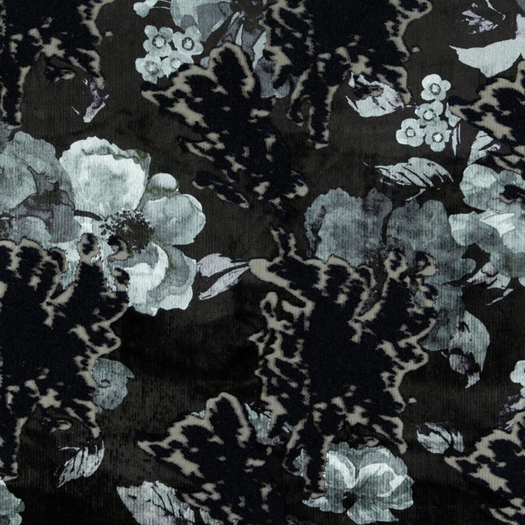 Haute House Fabric - Flora Shadow - Velvet #5143