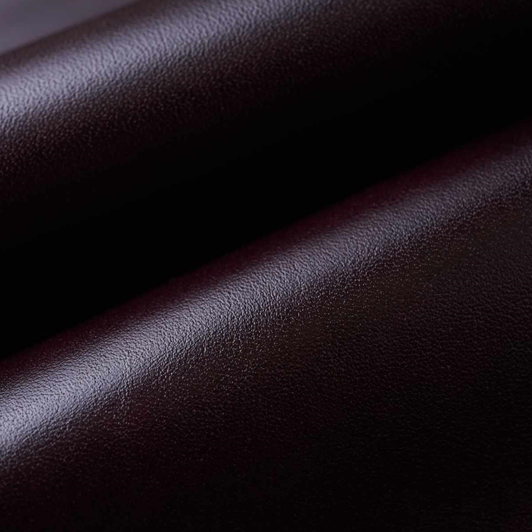 Haute House Fabric - Mozart Burgundy - Leather Upholstery Fabric #5363